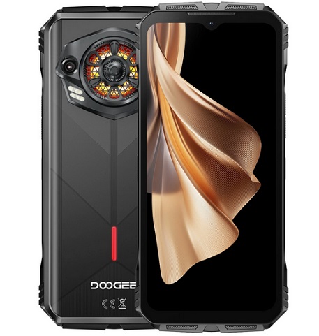 DOOGEE S Punk 16GB 256GB LED Light Effect Large Speaker 50MP 6.58 inch 10800mAh 33W Fast Charge Android 14 NFC Spreadtrum T606 Octa Core IP68 IP69K Waterproof 4G Rugged Smartphone - Black