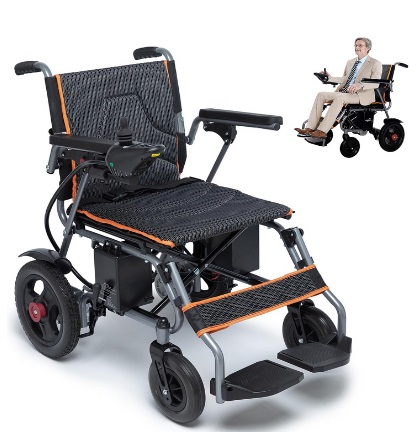 Nixlift Foldable Electric Wheelchair, Motorized Wheelchair for Seniors Adults, Lightweight Power Wheelchairs, One-Click Mute Function, Dual Motor All Terrain Wheelchairs, Easy to Use