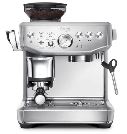 Sage SES876BSS4GUK1 480 milliliters Espresso Machine | The Barista Express Impress | Brushed Stainless Steel