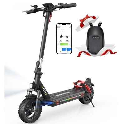 isinwheel GT1 Electric Scooter Adults, 28 MPH Top Speed, 28 Miles Range, 800W Motor E-Scooter, 10\