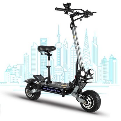 Goobee ZO01 Electric Scooter 6000W Up to 58MPH 60Miles Long Range, Oil Hydraulic Brake Dual Suspensions, 10\