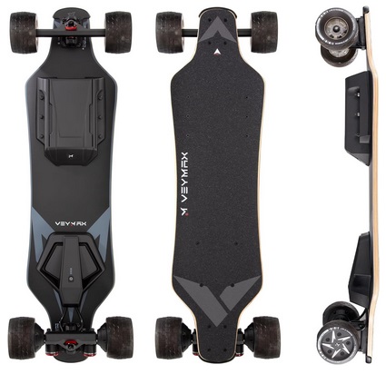 Roadster X4S Electric Skateboard with Remote, 18 Miles Range and 29 Mph Top Speed, 550Wx2 Hub Motor, Electric Longboard for Adults ＆ Teens Beginners