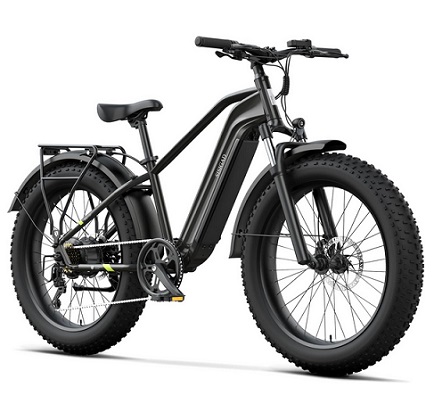 SISIGAD F618-BLK Electric Bike for Adults, Fat Tire Electric Bike,26\