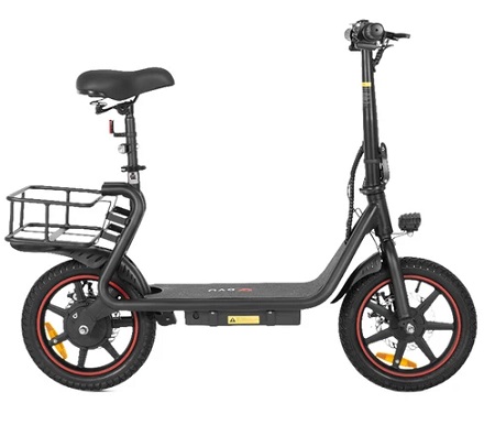 DYU C4 Folding Electric Scooter, 250W Motor, 36V 10AH Battery, 14 Inch Tires, 25km/h Max Speed, 42km Range, Front & Rear Disc Brakes