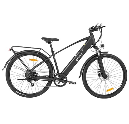 DYU C5 City Electric Bike, 250W Motor, 48V 10AH Battery, 27.5 Inch Tire, 25km/h Max Speed, 65km Range, Dual Disc Brakes, Shimano 7-speed