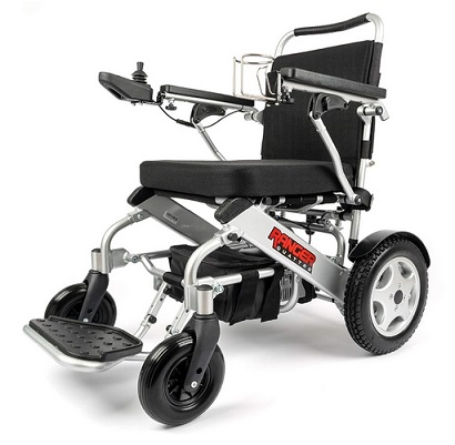 Porto Mobility Ranger Quattro Ultra 600W Motor Exclusive Lightweight Foldable Electric Wheelchair, Weatherproof, Stronger, Longer Range Super Horse Power, Dual Motor, All Terrain