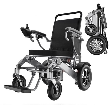 HVREGHY EWS13 Electric Wheelchair for Adults/Seniors, Lightweight Foldable Portable All Terrain Power Motorized Wheel Chair, Security & Comfortable & Designed to Last, Weight Capacity 300lb, 12.5Miles Range