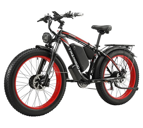 YinZhiBoo XDC600 Electric Bike for Adults, 2000w Electric Bike，Dual Motor Ebike，Fat Tire Electric Bike with 48V/23Ah Battery，35MPH Electric Bicycles 21-Speed with Ignition Lock Hydraulic Disc Brakes