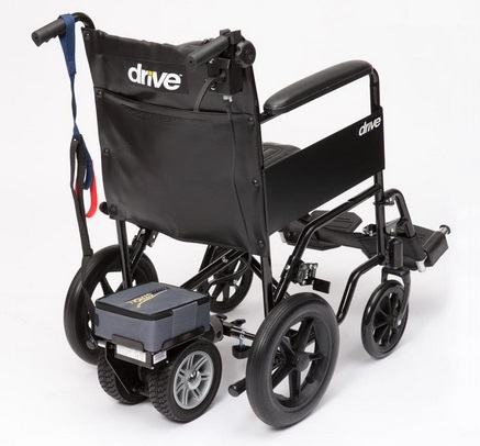 Drive Devilbiss Lightweight Dual Wheel PowerStroll with Reverse to Convert Manual to Electric Wheelchair