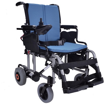 Elite Care Breeze folding lightweight electric wheelchair powerchair - up to 10 miles range. Only 25kg inc lithium battery