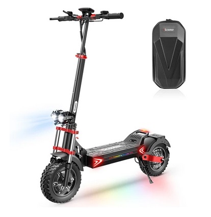 iScooter iX8 Electric Scooter, 2*1200W Motor, 48V 20AH Battery, 12-inch Tire, 60km/h Max Speed, 70km Range, Dual Hydraulic Disc Brakes, Front & Rear Suspension