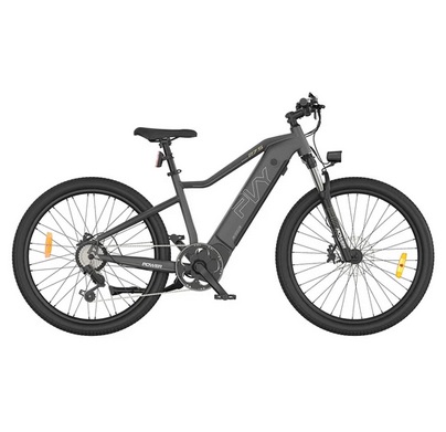 PVY Power Electric Bike 1000W Motor 48V 16.5Ah Battery 100km Range 27.5*2.1-inch Tire Hydraulic Disc Brake Shock Absorbing Fork SHIMANO 7-speed IP66 Waterproof - Grey