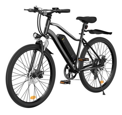 26\'\' Tires EB3 Electric Bike, 350W Motor, 36V 10.4AH Battery, 32km/h Max Speed, 100km Range, Front and Rear Shock Absorber, Smart LCD Display