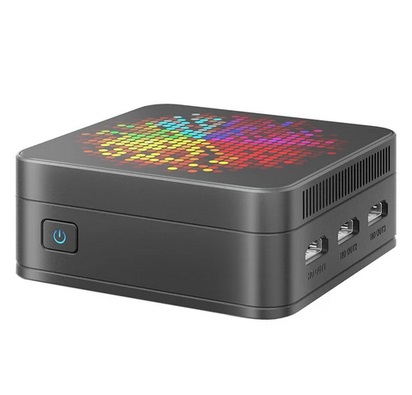 RUPA HSI-N100 Mini PC, Intel N100 4 Cores Max 3.4GHz, 12GB RAM 512GB SSD, 3*HDMI 4K 60Hz Triple Screen Display, WiFi 6 Bluetooth 5.2, 3*USB 3.0 2*RJ45 1* 3.5mm Audio