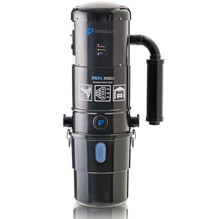 Prolux CV12000 Black Central Vacuum Cleaner Power Unit with Powerful 2 Stage Motor and HEPA Filtration