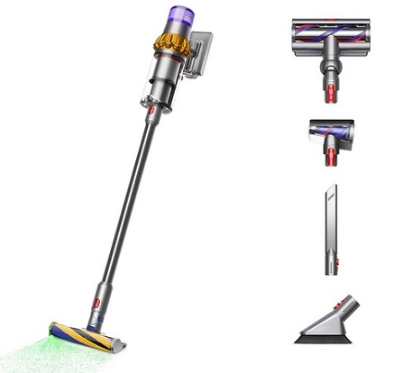 Dyson V15 Detect Plus Cordless Vacuum, Yellow/Nickel