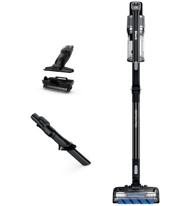 Shark IZ682H Vertex Pro Lightweight Cordless Stick Vacuum with DuoClean PowerFins,  120 min runtime + LED Display, Black/Silver