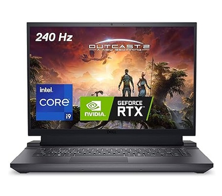 Dell G16 7630 Gaming Laptop 16inch QHD+ 240Hz 3ms Display, Intel Core i9-13900HX, 16GB DDR5 RAM, 1TB SSD, NVIDIA GeForce RTX 4070 8GB GDDR6, Windows 11 Home, Onsite Service - Metallic Nightshade