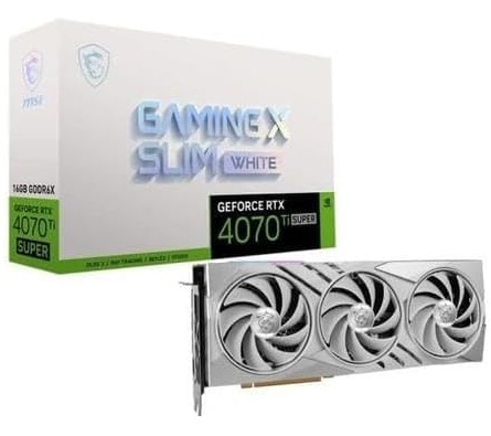 MSI GeForce RTX 4070 Ti Super 16G Gaming X Slim White