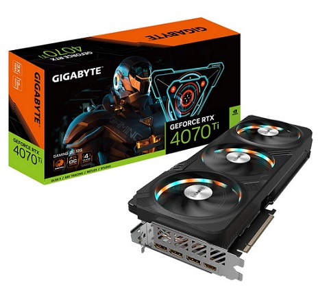 GIGABYTE GeForce RTX 4070 Ti Gaming OC 12G Graphics Card, 3X WINDFORCE Fans, 12GB 192-bit GDDR6X, GV-N407TGAMING OC-12GD Video Card