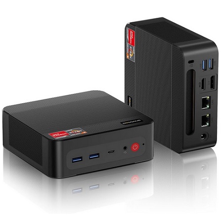 BOSGAME P3 Mini PC Gaming, AMD Radeon 680M Ryzen 9 6900HX 8C/16T Mini Computers, 32GB DDR5 1TB PCIe 4.0xSSD Mini PC Windows 11 Pro, Dual LAN 2.5G, Wi-Fi 6E, BT 5.2, 4K Triple Display