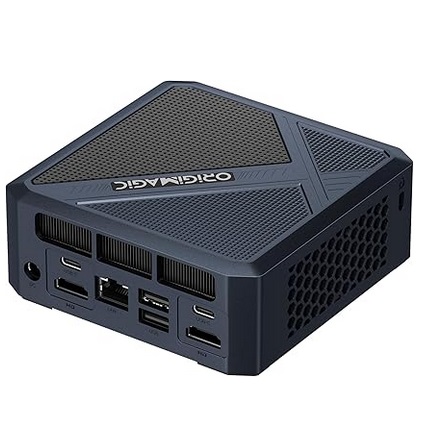 Origimagic N2 Gaming Mini PC, AMD Ryzen 5 6600H (up to 4.5GHz), 32GB DDR5 512GB PCIe SSD Mini Computers, Support 2xHDMI, 2xUSB4, BT 5.2/WiFi 6E, 2.5G LAN Mini Desktop PC