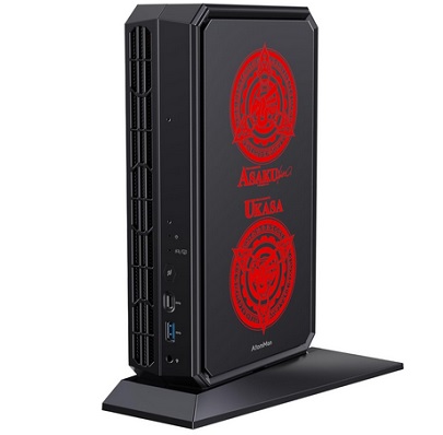 AtomMan G7 PT Mini PC Barebone with AMD Ryzen 9 7945HX, 16C/32T,8 GB GDDR6 AMD Radeon RX 7600M XT Mini Gaming PC, HDMI2.1/DP2.0/USB-C,WiFi7,BT5.4,2.5G LAN,2xPCIe4.0&PCIe5.0 SSD Slots