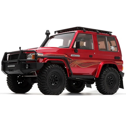 RGT EX86020 Intruder RTR 1/10 2.4G 4WD RC Car Rock Crawler for TOYOTA LC71 Off-Road Climbing Truck LED Lights Vehicles Models Electric Remote Control Toys - Red