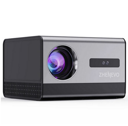 ZHENEVO Z1 Android 12.0 LED Projector 800 ANSI Lumens 1080P 4K Supported Video Portable Projector Built-in Dual 8W Stereo Speakers WiFi 6 Auto Focus/Keystone Correction Home Theater Projectors - Global Version