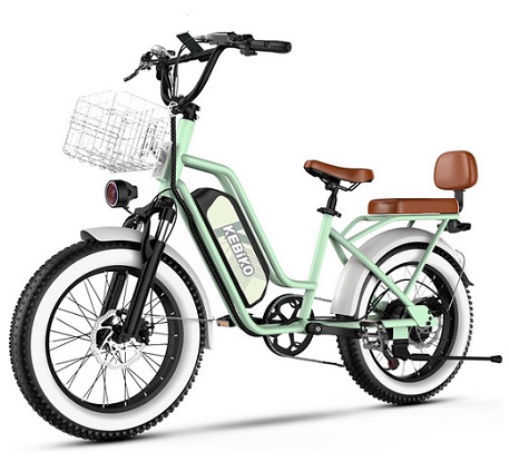 Kebiko F8 Electric Bike for Adults, 48V20Ah Removable Battery Max Range 80/100Miles & 30MPH Electric Bicycle, 20\'\'×4.0\