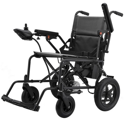 Rubicon DX02 Lightweight Foldable Electric Wheelchair for Seniors - High-Powered 500W Motors, Extended 12 mi Cruise Range, Only 40 lb, Travel-Ready Design, Detachable Battery (Model9)