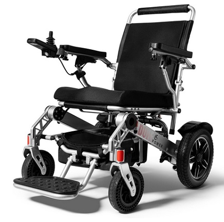 MINTIA Electric Wheelchair for Adults Lightweight Foldable,30 Mile Long Travel Range Intelligent Mobility All Terrain Motorized Power Wheelchair for Seniors Portable Airline Approved