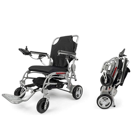 Porto Mobility Ranger Super Lightweight Weatherproof (only 43 lbs) Foldable Sturdy Dual Motorized Powerful Electric Wheelchair