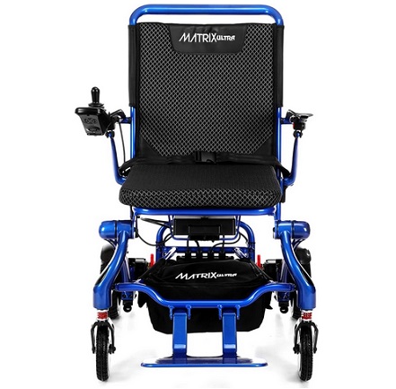 Matrix Ultra Carbon Fiber Electric Wheelchair (Blue)