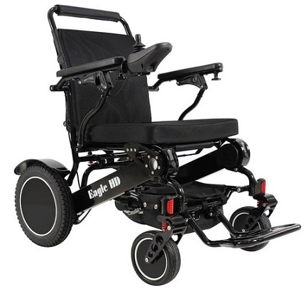 Eagle HD Bariatric Portable Lightweight Electric Wheelchair (Black)