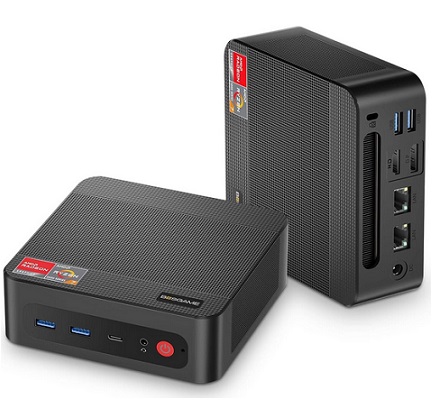 BOSGAME P4 Plus Mini PC, AMD Ryzen 7 5825U(Upgraded 5800U) Mini PC Windows 11 Pro 32GB DDR4 1TB SSD Mini Computers (up to 4.5Ghz), 4K Triple Display Mini Desktop Computers BT5.2/Wi-Fi6E