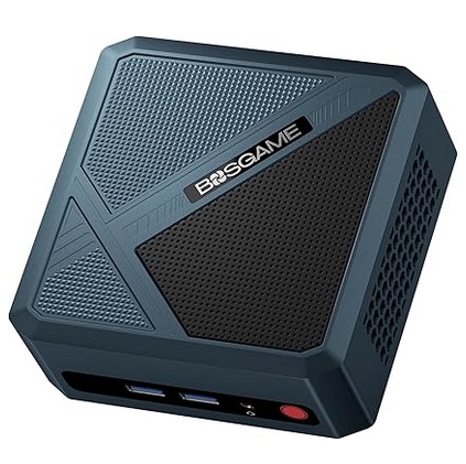 BOSGAME P5 Mini PC Ryzen 5 6600H(Up to 4.5GHz) 24GB DDR5 512GB NVMe PCIe SSD Win OS Mini Computers, 2.5G LAN Ports, 4K Triple Display Business Office Mini Desktop PC,4 USB Ports,Wi-Fi6, BT 5.2