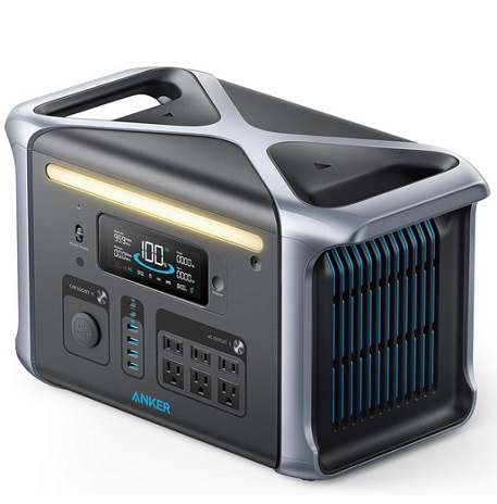 Anker SOLIX F1200 Portable Power Station, PowerHouse 757, 1800W Solar Generator, 1229Wh Battery Generators for Home Use, LiFePO4 Power Station for Outdoor Camping, and RVs (Solar Panel Optional)