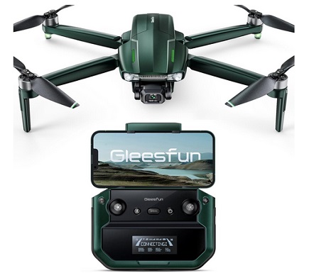 Gleesfun G11 PRO 6K Drone with Camera for Adults, 4K/30fps Video, 3-Axis Brushless Gimbal, 70mins Flight Time with 2 Batteries, 10000ft Long Range, FAA compliance, Professional Drone with Auto Return