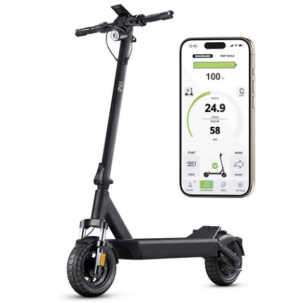 VMAX VX4 Swiss Engineered Electric Scooters for Adults -500W Motor 1600W Peak Power, 62-Mile Ranges, IPX6 Water Resistant UL Certified Fast Electric Scooter