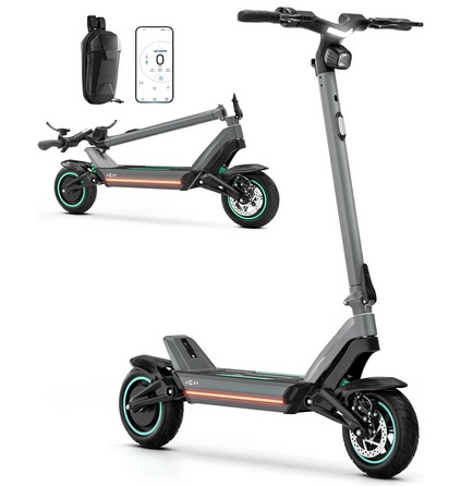 JGH X3 Electric Scooter Adults,48V 20Ah Battery, Max 40 Miles Range,800W Motor,30 MPH Top Speed,10\