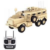 HG P602 1/12 2.4G 16CH 6WD 25km/h U.S.6X6 Explosion Proof Vehicle Truck RC Realistic Military Car Without Battery Charger - Khaki