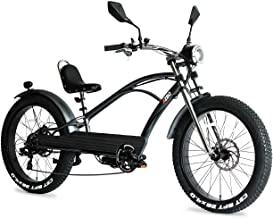 AZBO Electric Bike for Adults 48V 500W Brushless Rear Hub Motor Fat Tire Vintage E-Bike, 26 inch Tire 20 MPH Motorized Bicycle with Shimano Gear