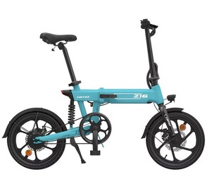 HIMO Z16 250W 36V 10Ah 16inch Folding Electric Bike 25km/h Top Speed 80km Mileage Range 3 Modes Max Load 100kg - Blue