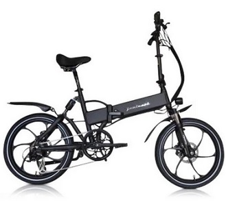 Joulvert Stealth Folding Electric Bike 20in Tire 350W 36V 11aH Lithium Battery