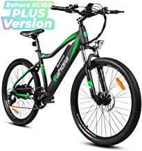 eAhora XC100 Plus 26in Wheel 48V 10.4Ah Mountain Electric Bike Cruise Control Removable Lithium Battery 350W Urban Commuter Electric Bicycle for Adults Power Regeneration Tech Max 80 Miles 7 Speed