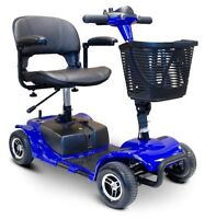eWheels EW-M34 Electric Portable Medical Mobility Scooter 4 Wheel Blue