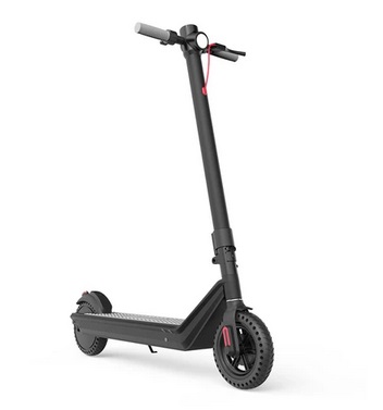 Kukudel 856 Folding Electric Scooter 8.5 inch Tire 350W Motor 36V 7.5Ah Battery Max Speed 25km/h LCD Display 22-26km Max Range Aluminium alloy body - Black