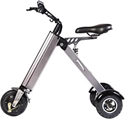 TopMate ES31 Electric Scooter Mini Foldable Tricycle Weight 14KG with 3 Gears Speed and 3 Shock Absorbers | Suitable for Travel and Leisure Activities
