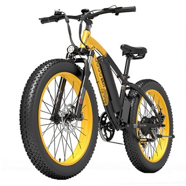 GOGOBEST GF600 13Ah 48V 1000W Electric Bicycle 26inch 110km Mileage Range Max Load 200kg - Black